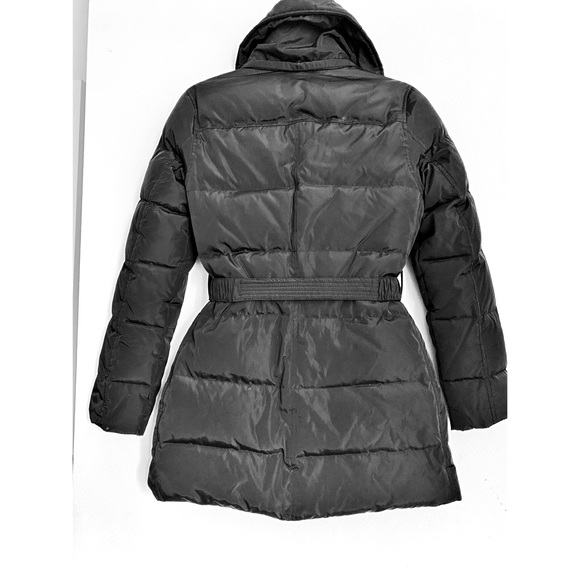 Michael Kors Puffer Parker Jacket Women Sz XS Black Down Fill High Neck Snow Ski - Picture 4 of 11